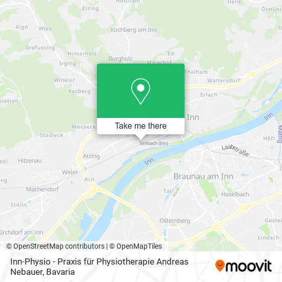 Карта Inn-Physio - Praxis für Physiotherapie Andreas Nebauer