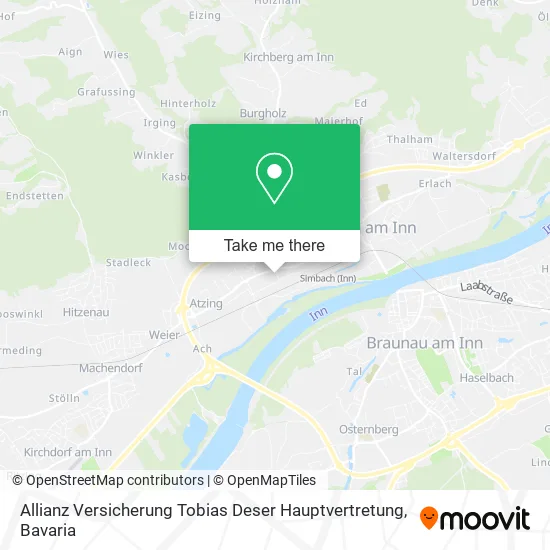 Карта Allianz Versicherung Tobias Deser Hauptvertretung