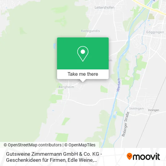 Карта Gutsweine Zimmermann GmbH & Co. KG - Geschenkideen für Firmen, Edle Weine, Weinseminare, Weinproben