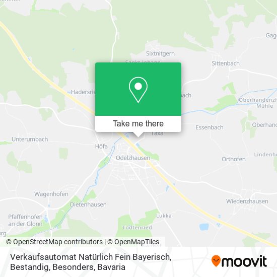 Verkaufsautomat Natürlich Fein Bayerisch, Bestandig, Besonders map