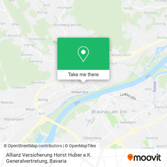 Карта Allianz Versicherung Horst Huber e.K. Generalvertretung