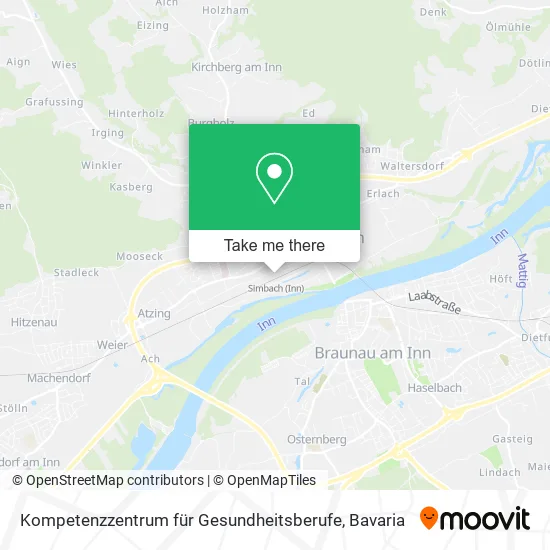 Карта Kompetenzzentrum für Gesundheitsberufe