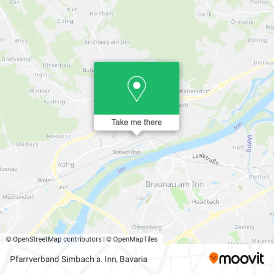 Карта Pfarrverband Simbach a. Inn