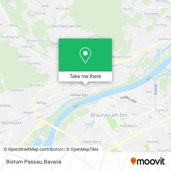 Bistum Passau map