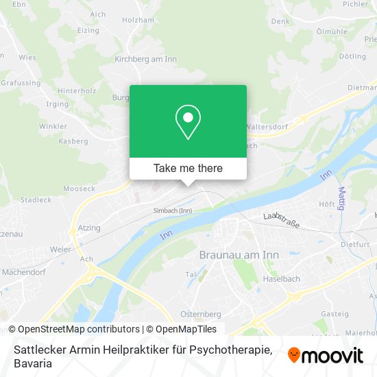 Sattlecker Armin Heilpraktiker für Psychotherapie map
