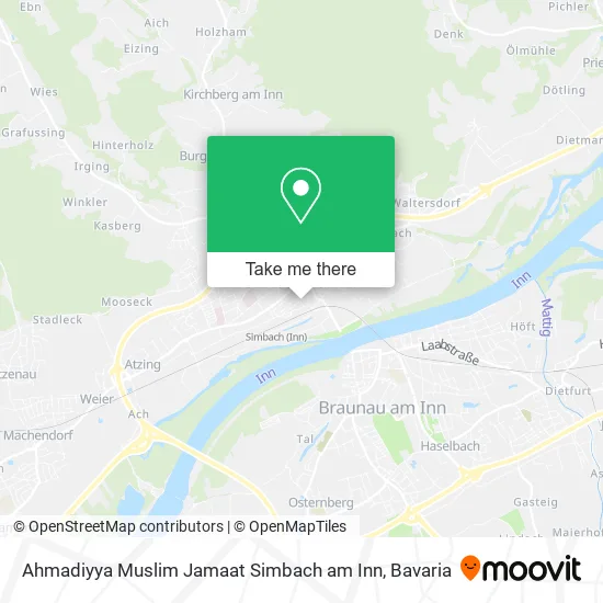 Карта Ahmadiyya Muslim Jamaat Simbach am Inn