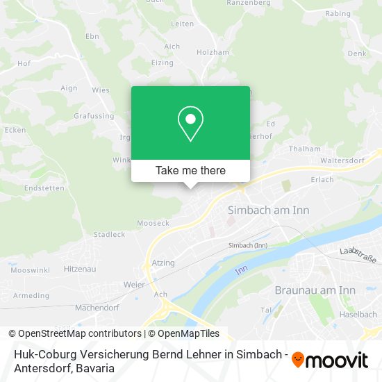 Huk-Coburg Versicherung Bernd Lehner in Simbach - Antersdorf map