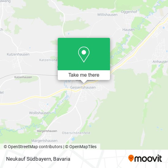 Neukauf Südbayern map