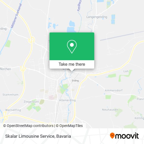 Skalar Limousine Service map