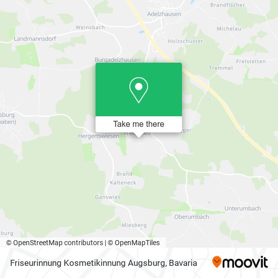 Карта Friseurinnung Kosmetikinnung Augsburg