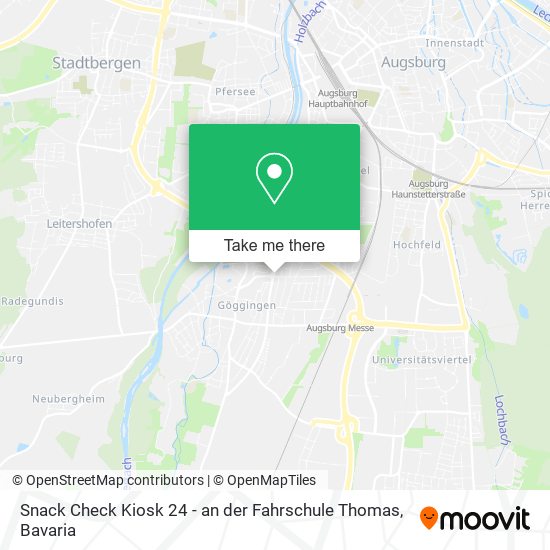 Карта Snack Check Kiosk 24 - an der Fahrschule Thomas