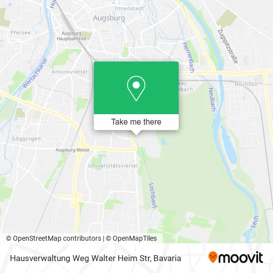 Карта Hausverwaltung Weg Walter Heim Str