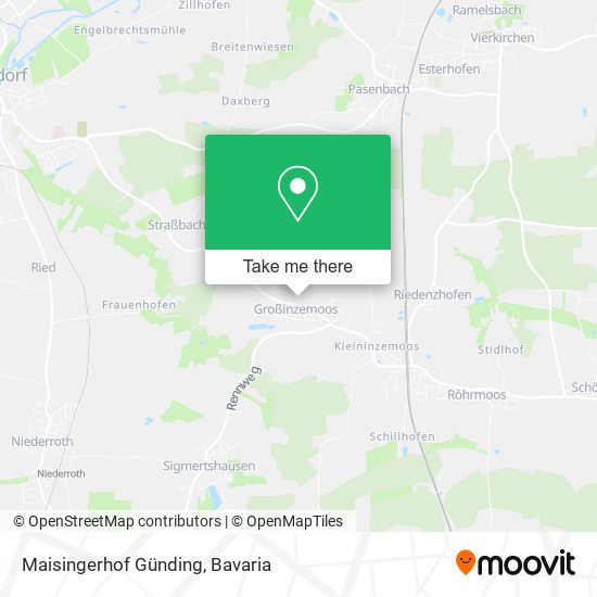 Maisingerhof Günding map
