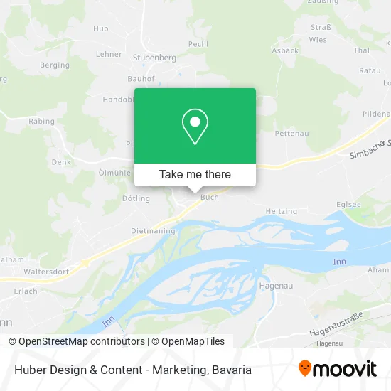 Карта Huber Design & Content - Marketing