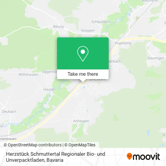 Карта Herzstück Schmuttertal Regionaler Bio- und Unverpacktladen