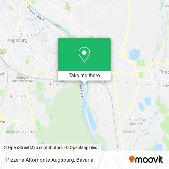 Карта Pizzeria Altomonte Augsburg