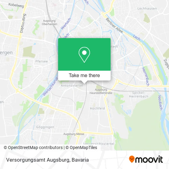 Карта Versorgungsamt Augsburg