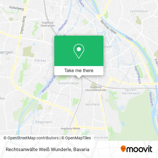 Карта Rechtsanwälte Weiß Wunderle