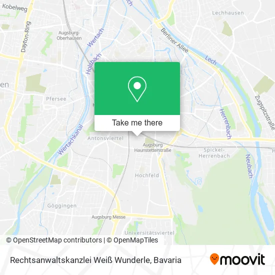 Rechtsanwaltskanzlei Weiß Wunderle map