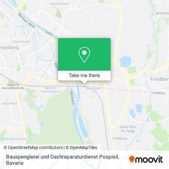 Bauspenglerei und Dachreparaturdienst Pospisil map
