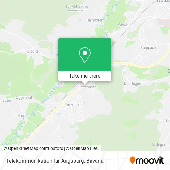 Telekommunikation für Augsburg map