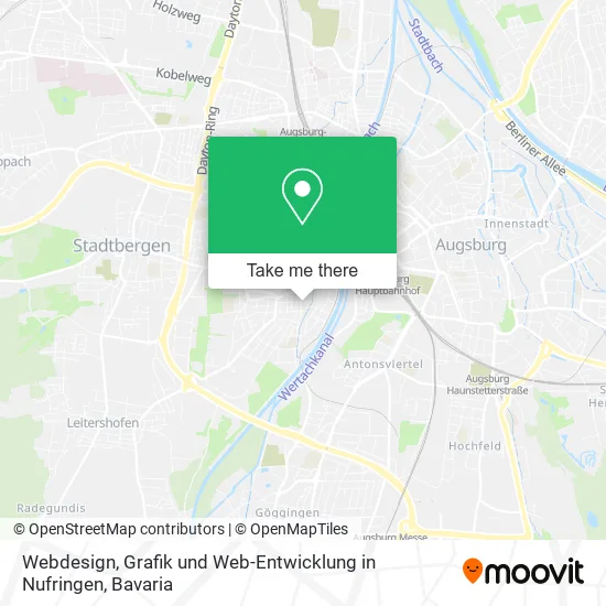 Карта Webdesign, Grafik und Web-Entwicklung in Nufringen