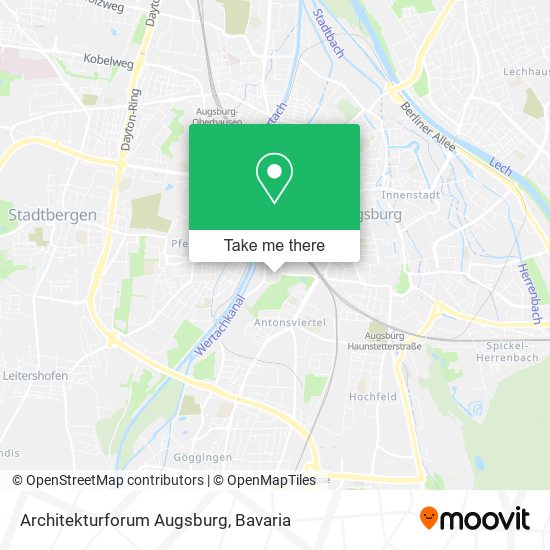 Architekturforum Augsburg map
