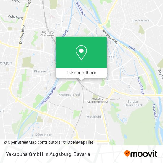 Yakabuna GmbH in Augsburg map