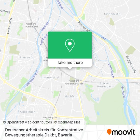 Deutscher Arbeitskreis für Konzentrative Bewegungstherapie Dakbt map