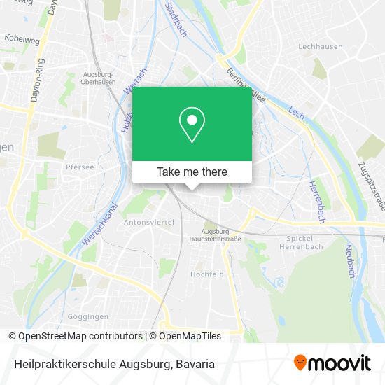 Heilpraktikerschule Augsburg map