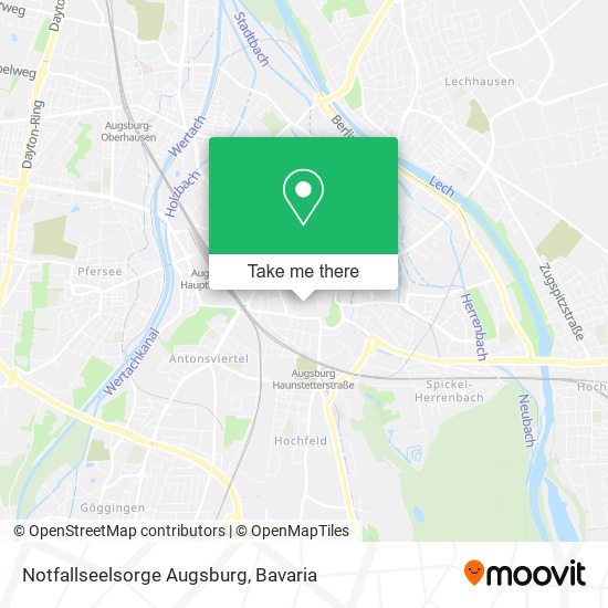 Карта Notfallseelsorge Augsburg