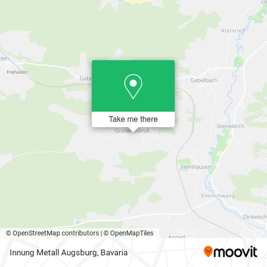 Innung Metall Augsburg map
