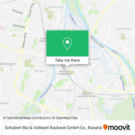 Карта Schubert Bio & Vollwert Backerei GmbH Co.