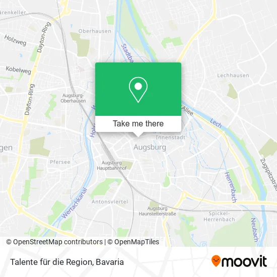 Карта Talente für die Region