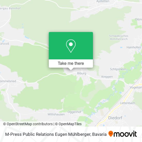M-Press Public Relations Eugen Mühlberger map