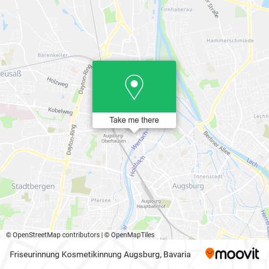 Карта Friseurinnung Kosmetikinnung Augsburg