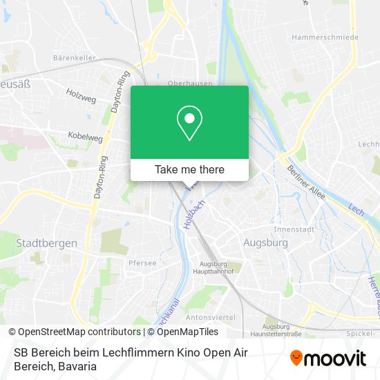 SB Bereich beim Lechflimmern Kino Open Air Bereich map