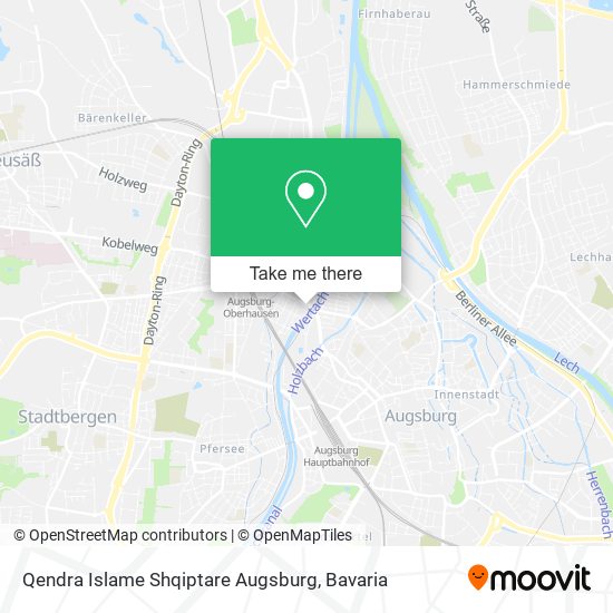 Qendra Islame Shqiptare Augsburg map