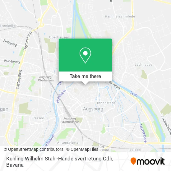 Карта Kühling Wilhelm Stahl-Handelsvertretung Cdh