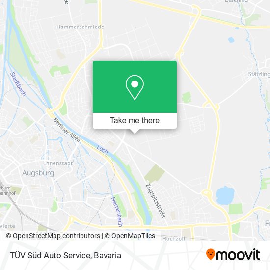 TÜV Süd Auto Service map