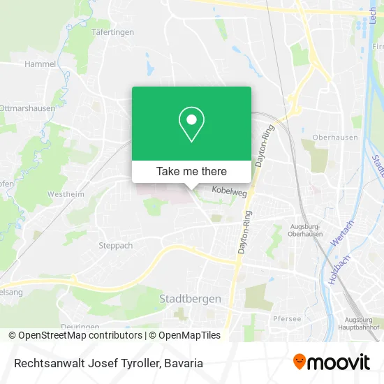 Карта Rechtsanwalt Josef Tyroller