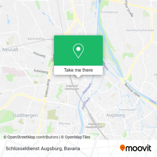 Schlüsseldienst Augsburg map