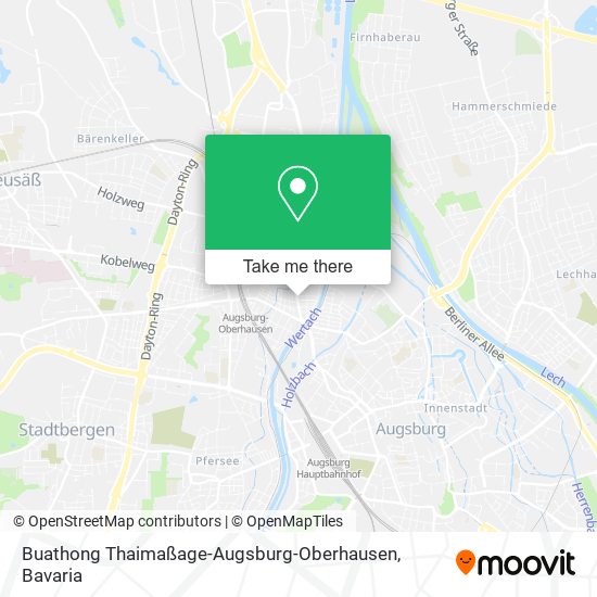 Buathong Thaimaßage-Augsburg-Oberhausen map