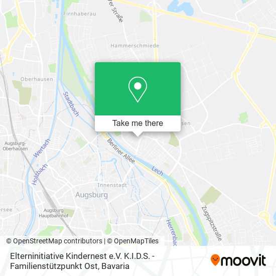 Elterninitiative Kindernest e.V. K.I.D.S. - Familienstützpunkt Ost map