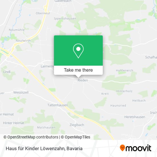 Haus für Kinder Löwenzahn map
