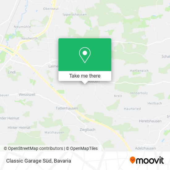 Classic Garage Süd map