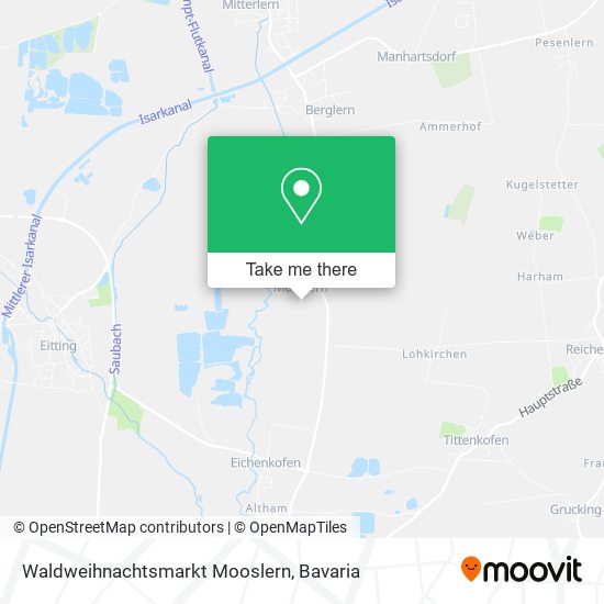 Waldweihnachtsmarkt Mooslern map