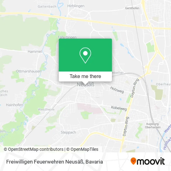 Карта Freiwilligen Feuerwehren Neusäß