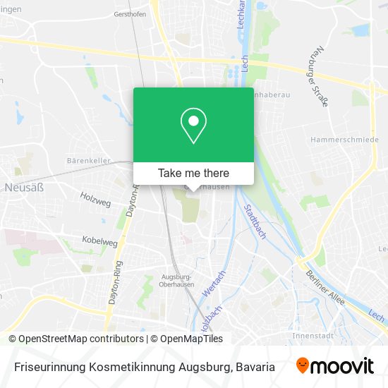 Карта Friseurinnung Kosmetikinnung Augsburg