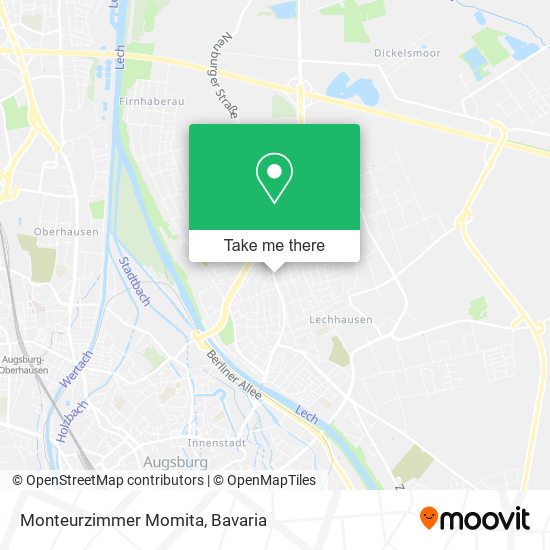 Monteurzimmer Momita map